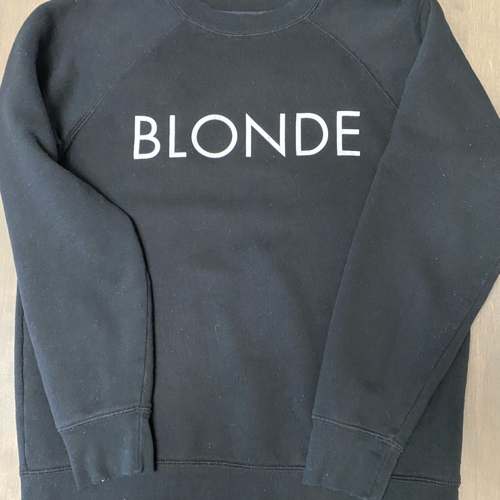 Brunette the label  blonde crew neck sweater